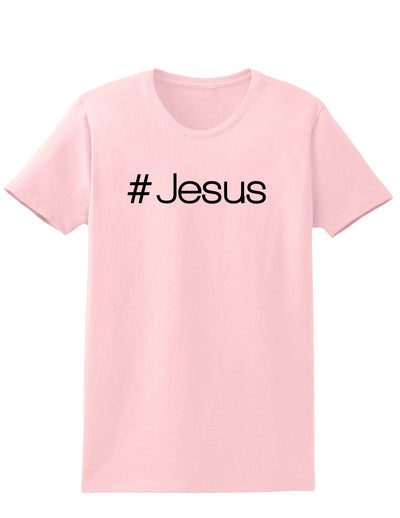 Hashtag Jesus Christian Womens T-Shirt-Womens T-Shirt-TooLoud-Pale-Pink-X-Small-Davson Sales