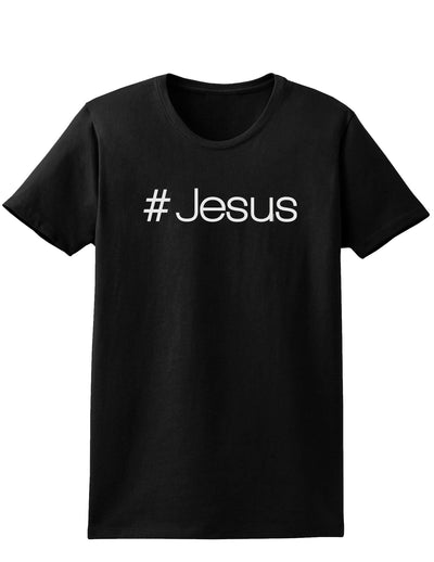 Hashtag Jesus Easter Womens Dark T-Shirt - Ladies-TooLoud-Black-X-Small-Davson Sales