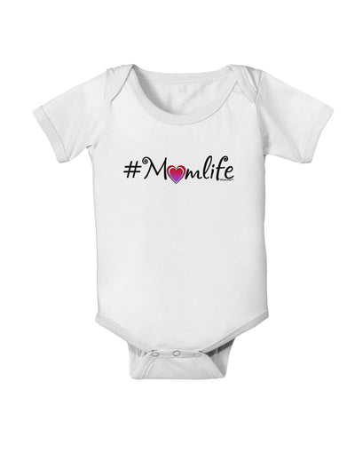 Hashtag Momlife Baby Romper Bodysuit-Baby Romper-TooLoud-White-06-Months-Davson Sales