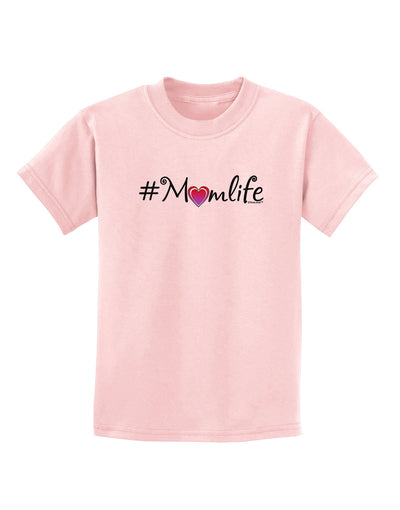 Hashtag Momlife Childrens T-Shirt-Childrens T-Shirt-TooLoud-PalePink-X-Small-Davson Sales