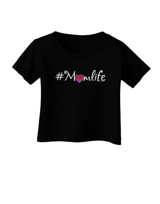 Hashtag Momlife Infant T-Shirt Dark-Infant T-Shirt-TooLoud-Black-06-Months-Davson Sales