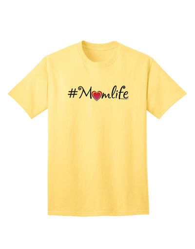 Hashtag Momlife - Premium Adult T-Shirt for Modern Moms-Mens T-shirts-TooLoud-Yellow-Small-Davson Sales