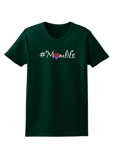 Hashtag Momlife Womens Dark T-Shirt-TooLoud-Forest-Green-Small-Davson Sales