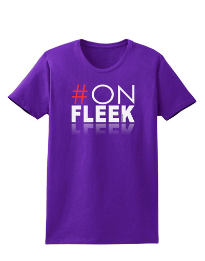 Hashtag On Fleek Womens Dark T-Shirt-TooLoud-Purple-X-Small-Davson Sales