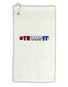 Hashtag Trumpit Micro Terry Gromet Golf Towel 11&#x22;x19-Golf Towel-TooLoud-White-Davson Sales