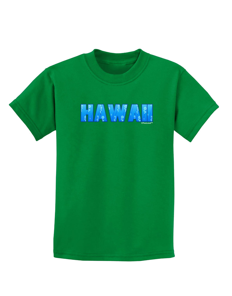 Hawaii Ocean Bubbles Childrens Dark T-Shirt by TooLoud-Childrens T-Shirt-TooLoud-Black-X-Small-Davson Sales