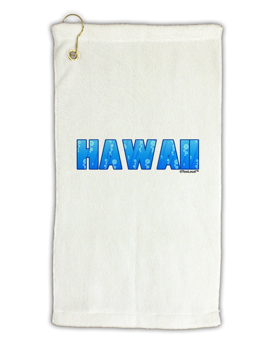 Hawaii Ocean Bubbles Micro Terry Gromet Golf Towel 16 x 25 inch by TooLoud-Golf Towel-TooLoud-White-Davson Sales