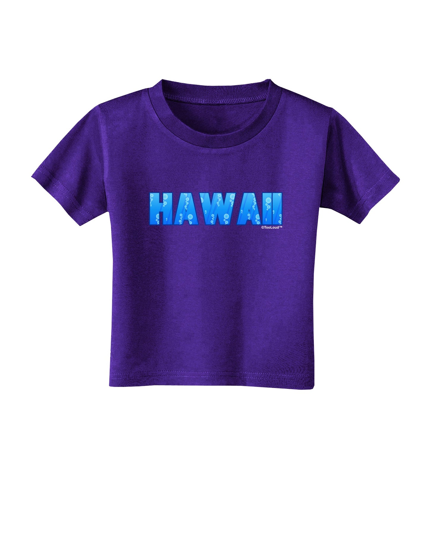 Hawaii Ocean Bubbles Toddler T-Shirt Dark by TooLoud-Toddler T-Shirt-TooLoud-Purple-2T-Davson Sales
