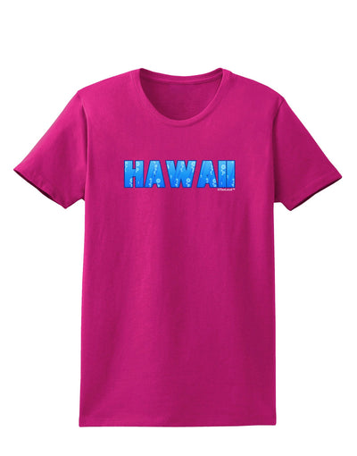 Hawaii Ocean Bubbles Womens Dark T-Shirt by TooLoud-Womens T-Shirt-TooLoud-Hot-Pink-Small-Davson Sales