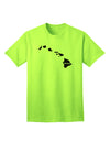 Hawaii - United States Shape Adult T-Shirt: A Stylish Addition to Your Wardrobe by TooLoud-Mens T-shirts-TooLoud-Neon-Green-Small-Davson Sales