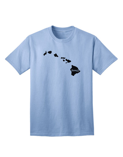 Hawaii - United States Shape Adult T-Shirt: A Stylish Addition to Your Wardrobe by TooLoud-Mens T-shirts-TooLoud-Light-Blue-Small-Davson Sales