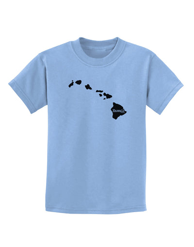 Hawaii - United States Shape Childrens T-Shirt by TooLoud-Childrens T-Shirt-TooLoud-Light-Blue-X-Small-Davson Sales