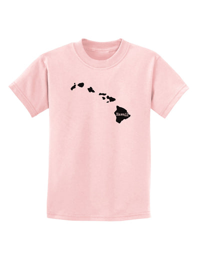 Hawaii - United States Shape Childrens T-Shirt by TooLoud-Childrens T-Shirt-TooLoud-PalePink-X-Small-Davson Sales