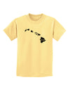 Hawaii - United States Shape Childrens T-Shirt by TooLoud-Childrens T-Shirt-TooLoud-Daffodil-Yellow-X-Small-Davson Sales