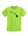 Hawaii - United States Shape Childrens T-Shirt by TooLoud-Childrens T-Shirt-TooLoud-Lime-Green-X-Small-Davson Sales