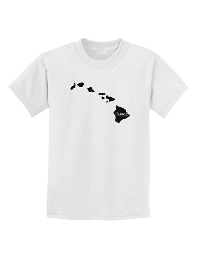 Hawaii - United States Shape Childrens T-Shirt by TooLoud-Childrens T-Shirt-TooLoud-White-X-Small-Davson Sales