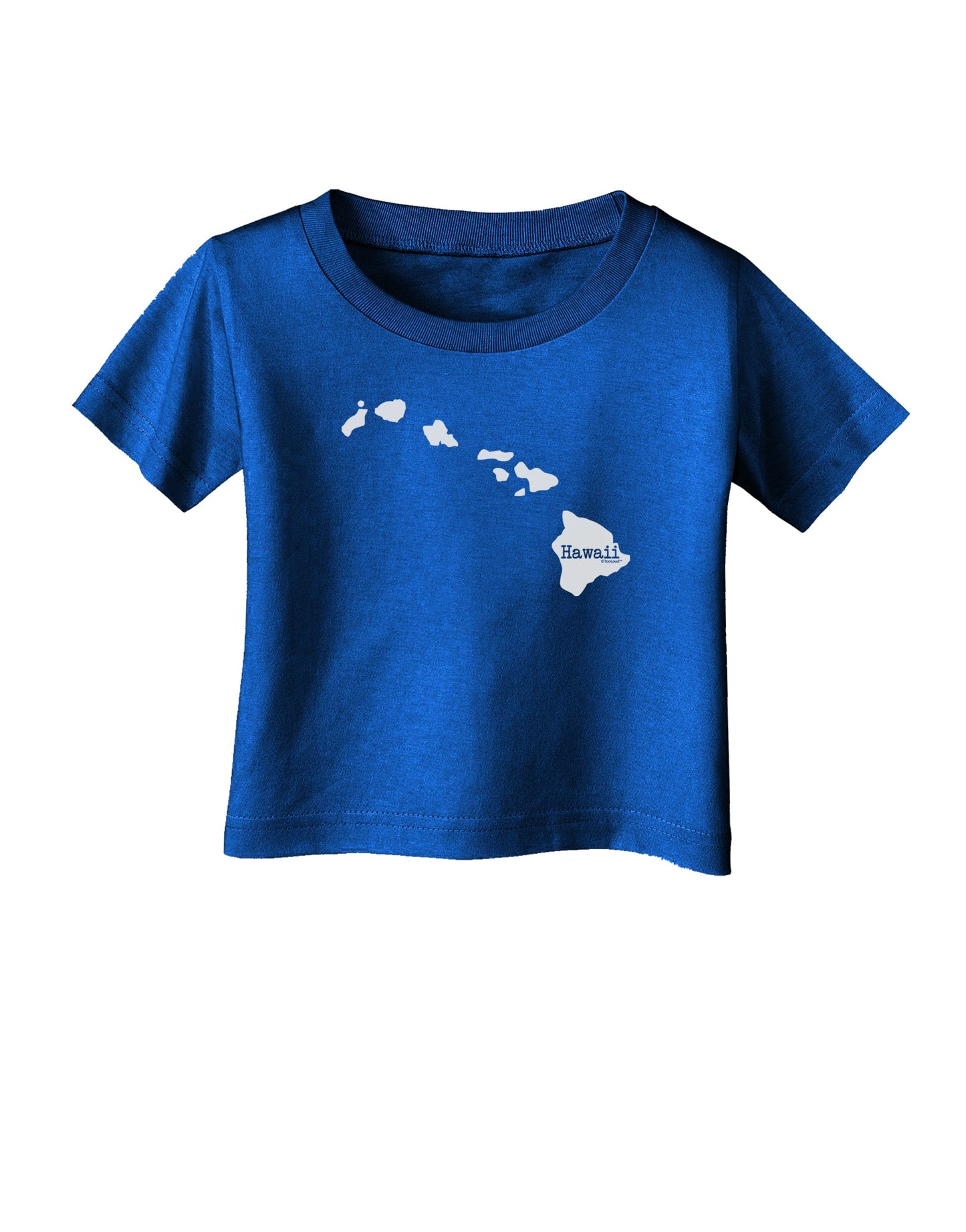 Hawaii - United States Shape Infant T-Shirt Dark by TooLoud-Infant T-Shirt-TooLoud-Royal-Blue-06-Months-Davson Sales