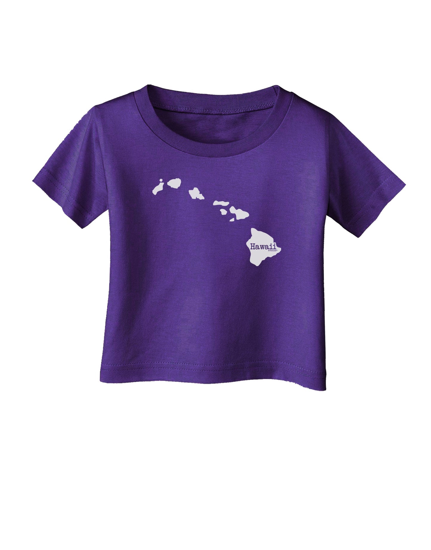 Hawaii - United States Shape Infant T-Shirt Dark by TooLoud-Infant T-Shirt-TooLoud-Purple-06-Months-Davson Sales