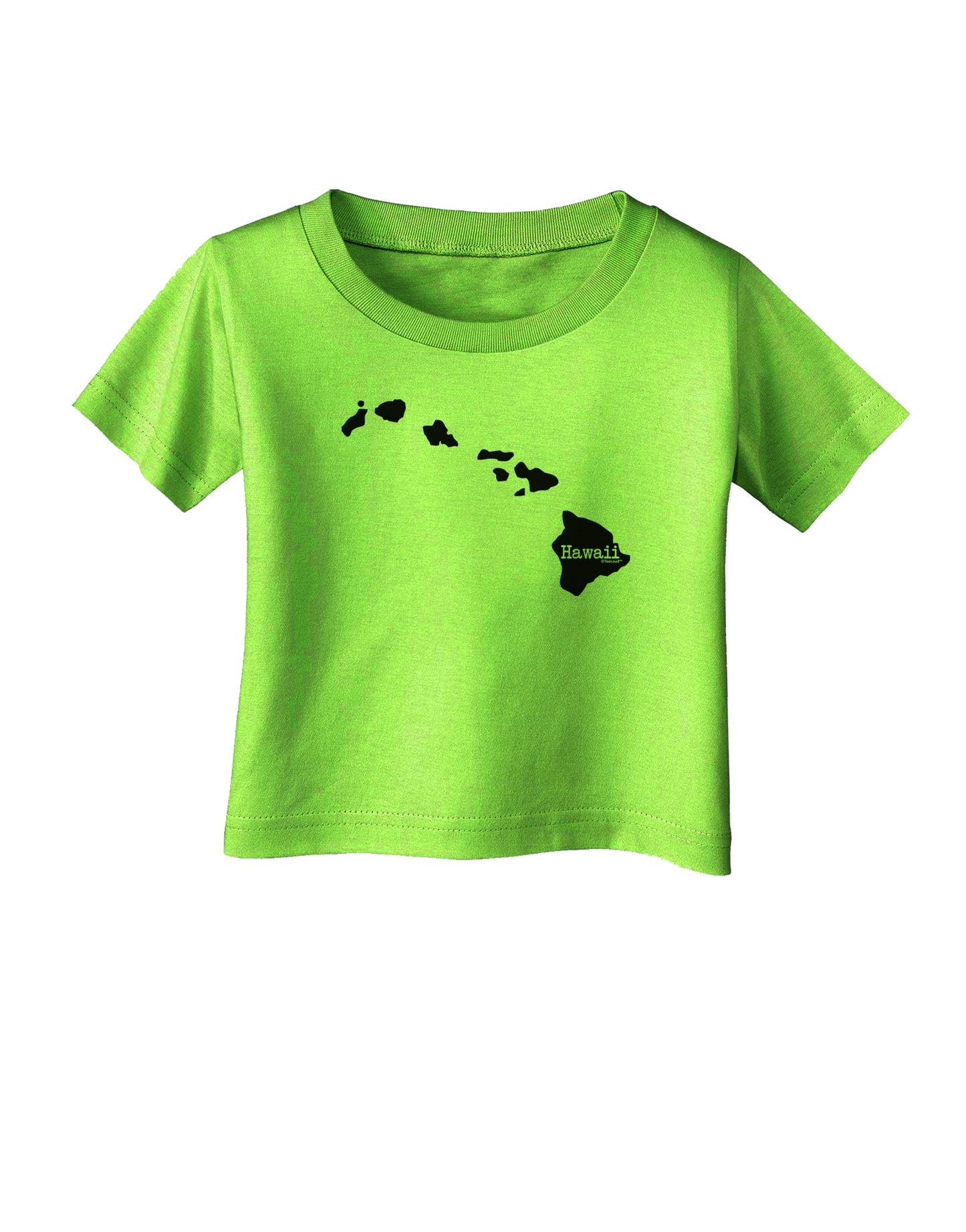 Hawaii - United States Shape Infant T-Shirt by TooLoud-Infant T-Shirt-TooLoud-Lime-Green-06-Months-Davson Sales