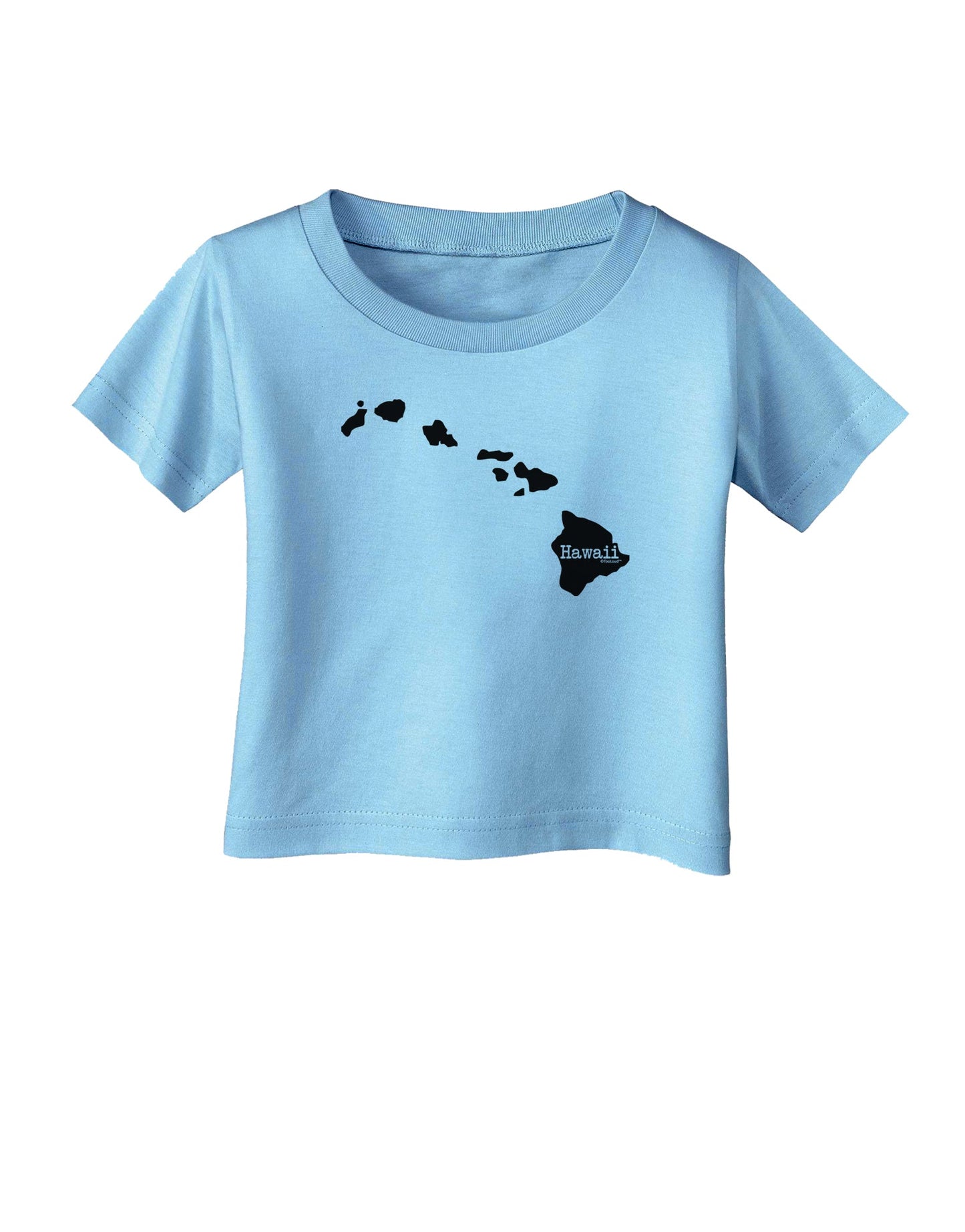Hawaii - United States Shape Infant T-Shirt by TooLoud-Infant T-Shirt-TooLoud-Aquatic-Blue-06-Months-Davson Sales
