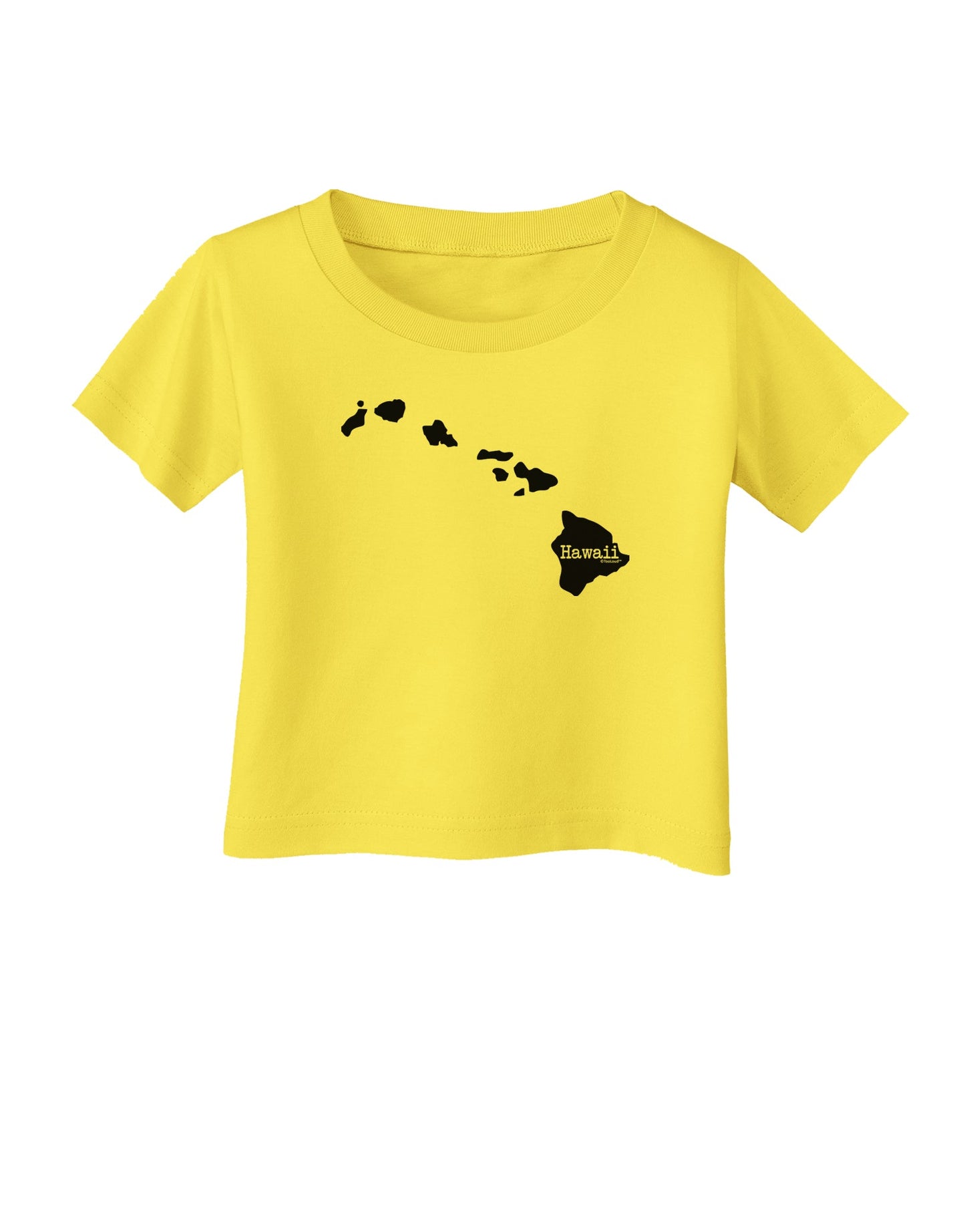 Hawaii - United States Shape Infant T-Shirt by TooLoud-Infant T-Shirt-TooLoud-Yellow-06-Months-Davson Sales