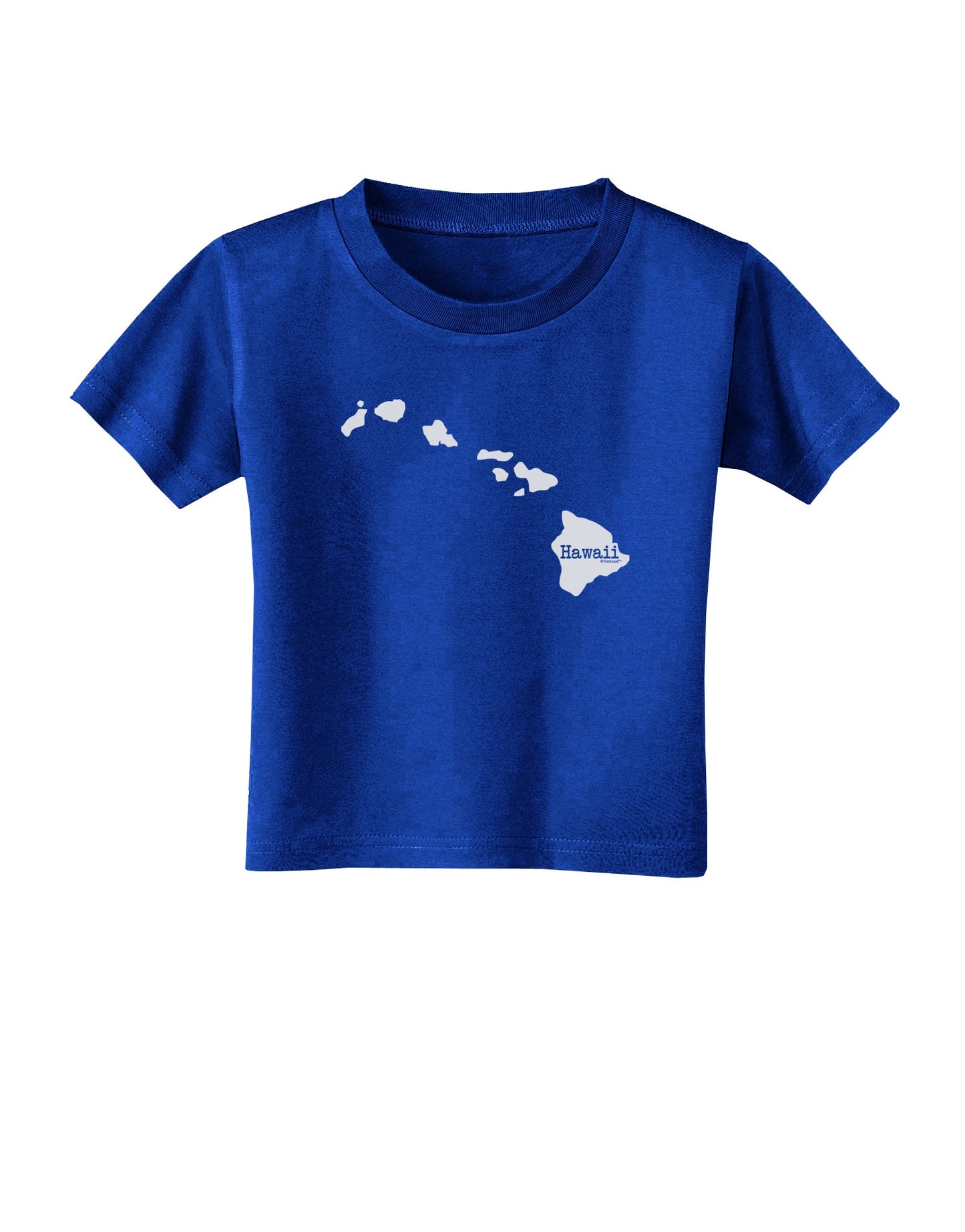 Hawaii - United States Shape Toddler T-Shirt Dark by TooLoud-Toddler T-Shirt-TooLoud-Royal-Blue-2T-Davson Sales