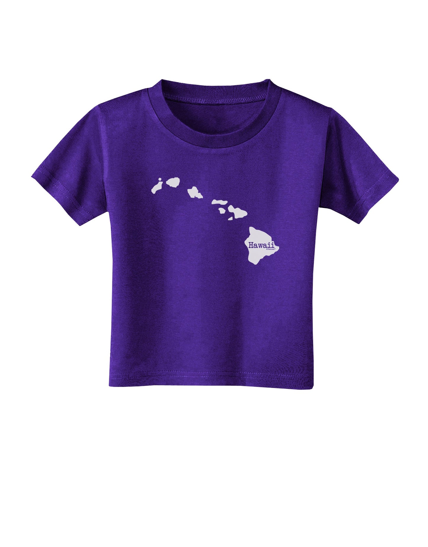 Hawaii - United States Shape Toddler T-Shirt Dark by TooLoud-Toddler T-Shirt-TooLoud-Purple-2T-Davson Sales