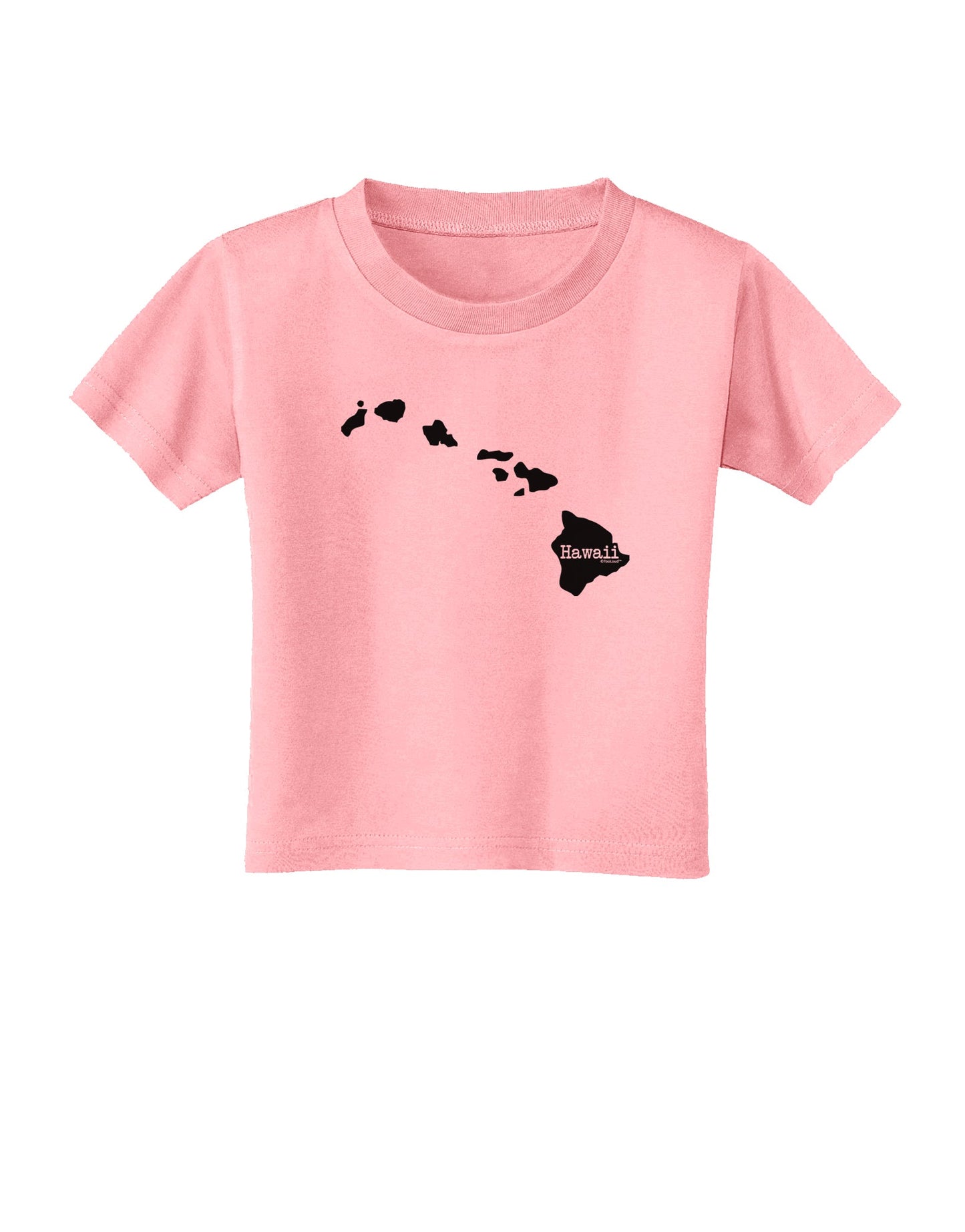 Hawaii - United States Shape Toddler T-Shirt by TooLoud-Toddler T-Shirt-TooLoud-Candy-Pink-2T-Davson Sales