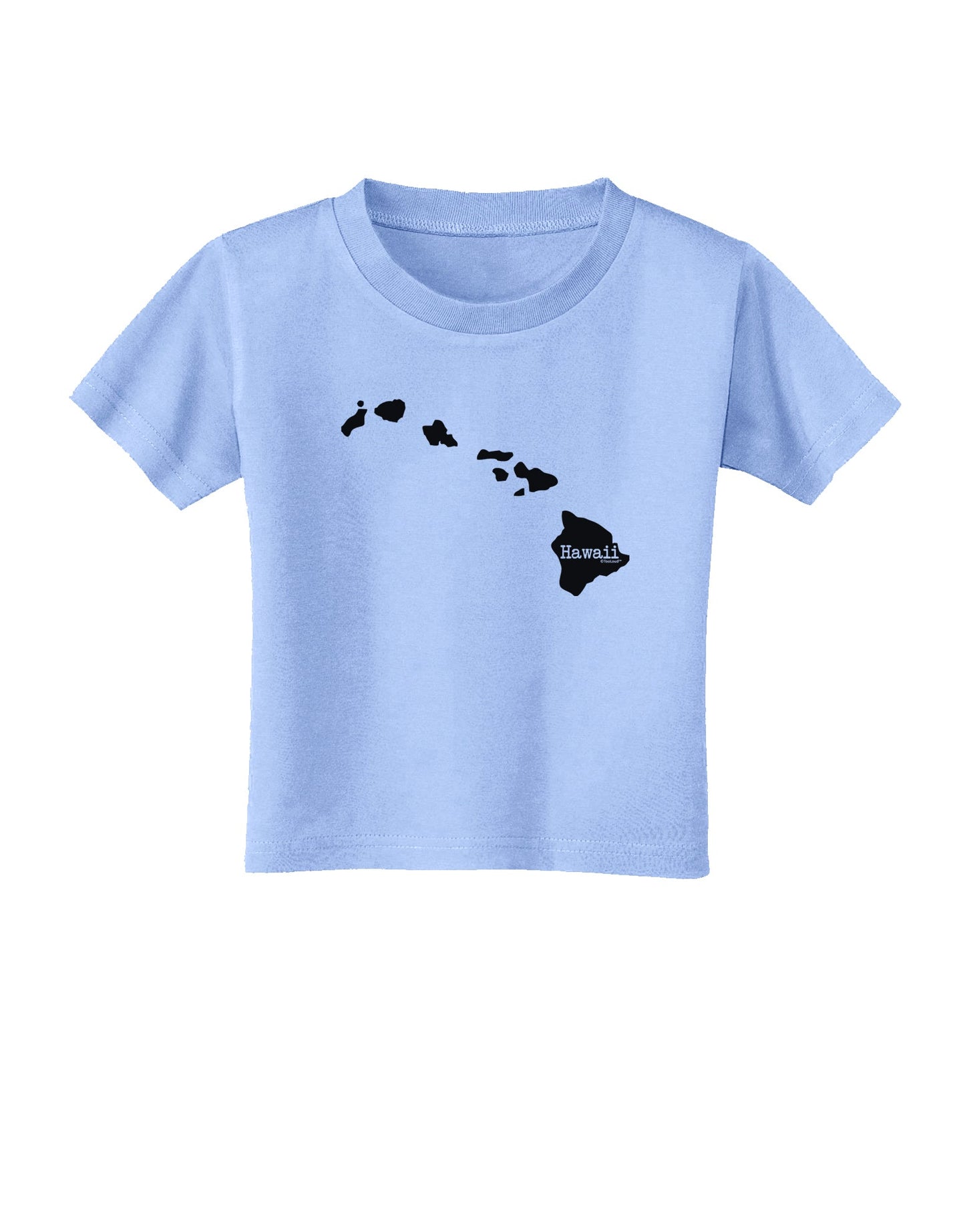Hawaii - United States Shape Toddler T-Shirt by TooLoud-Toddler T-Shirt-TooLoud-Aquatic-Blue-2T-Davson Sales