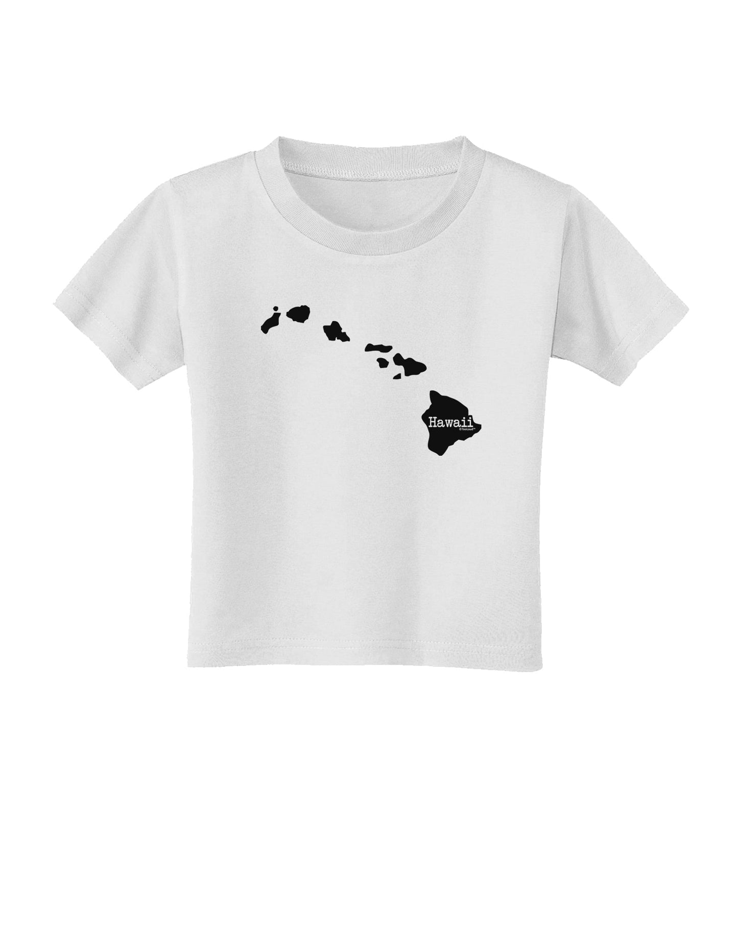 Hawaii - United States Shape Toddler T-Shirt by TooLoud-Toddler T-Shirt-TooLoud-White-2T-Davson Sales