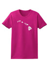 Hawaii - United States Shape Womens Dark T-Shirt by TooLoud-Womens T-Shirt-TooLoud-Hot-Pink-Small-Davson Sales