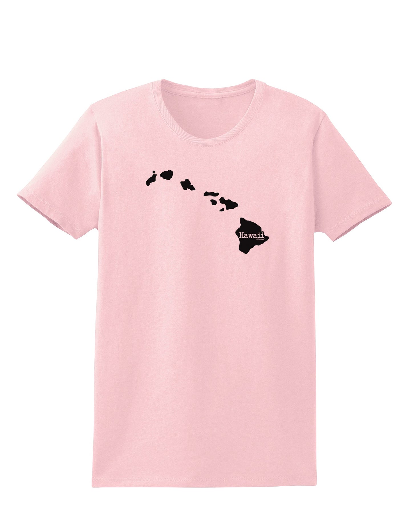 Hawaii - United States Shape Womens T-Shirt by TooLoud-Womens T-Shirt-TooLoud-PalePink-X-Small-Davson Sales