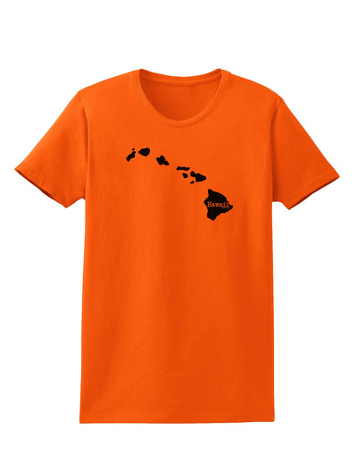 Hawaii - United States Shape Womens T-Shirt by TooLoud-Womens T-Shirt-TooLoud-Orange-X-Small-Davson Sales