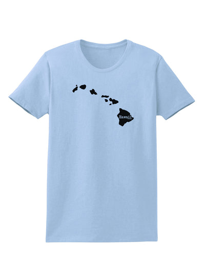 Hawaii - United States Shape Womens T-Shirt by TooLoud-Womens T-Shirt-TooLoud-Light-Blue-X-Small-Davson Sales