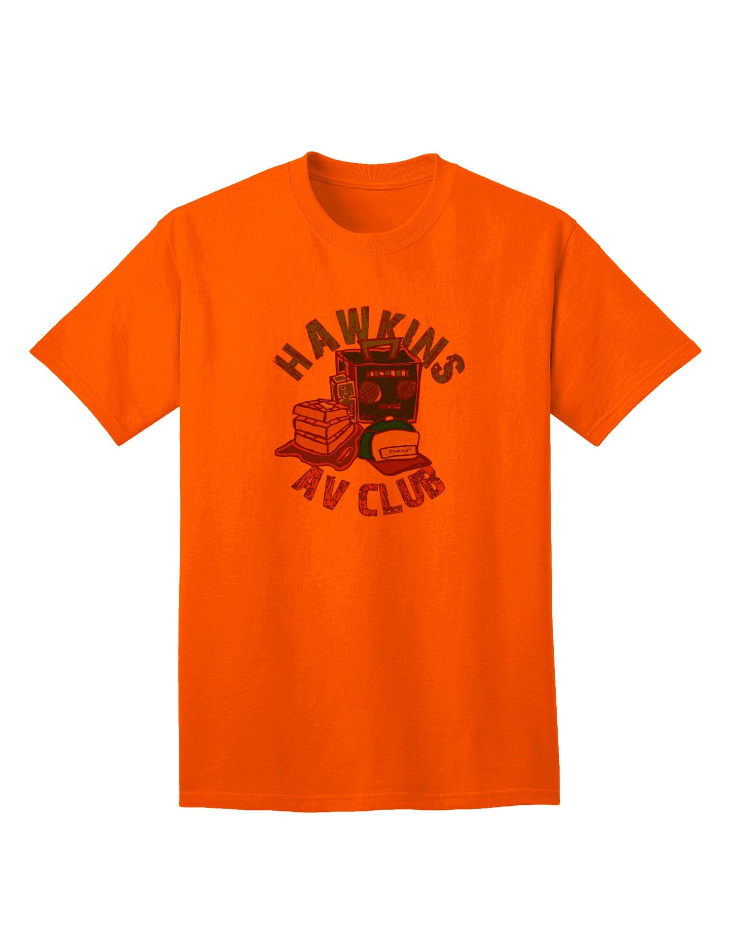 Hawkins AV Club Adult T-Shirt by TooLoud-Mens T-shirts-TooLoud-Orange-Small-Davson Sales