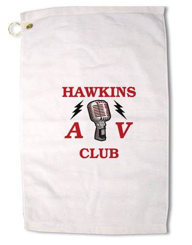 Hawkins AV Club Premium Cotton Golf Towel - 16 x 25 inch by TooLoud-Golf Towel-TooLoud-16x25"-Davson Sales