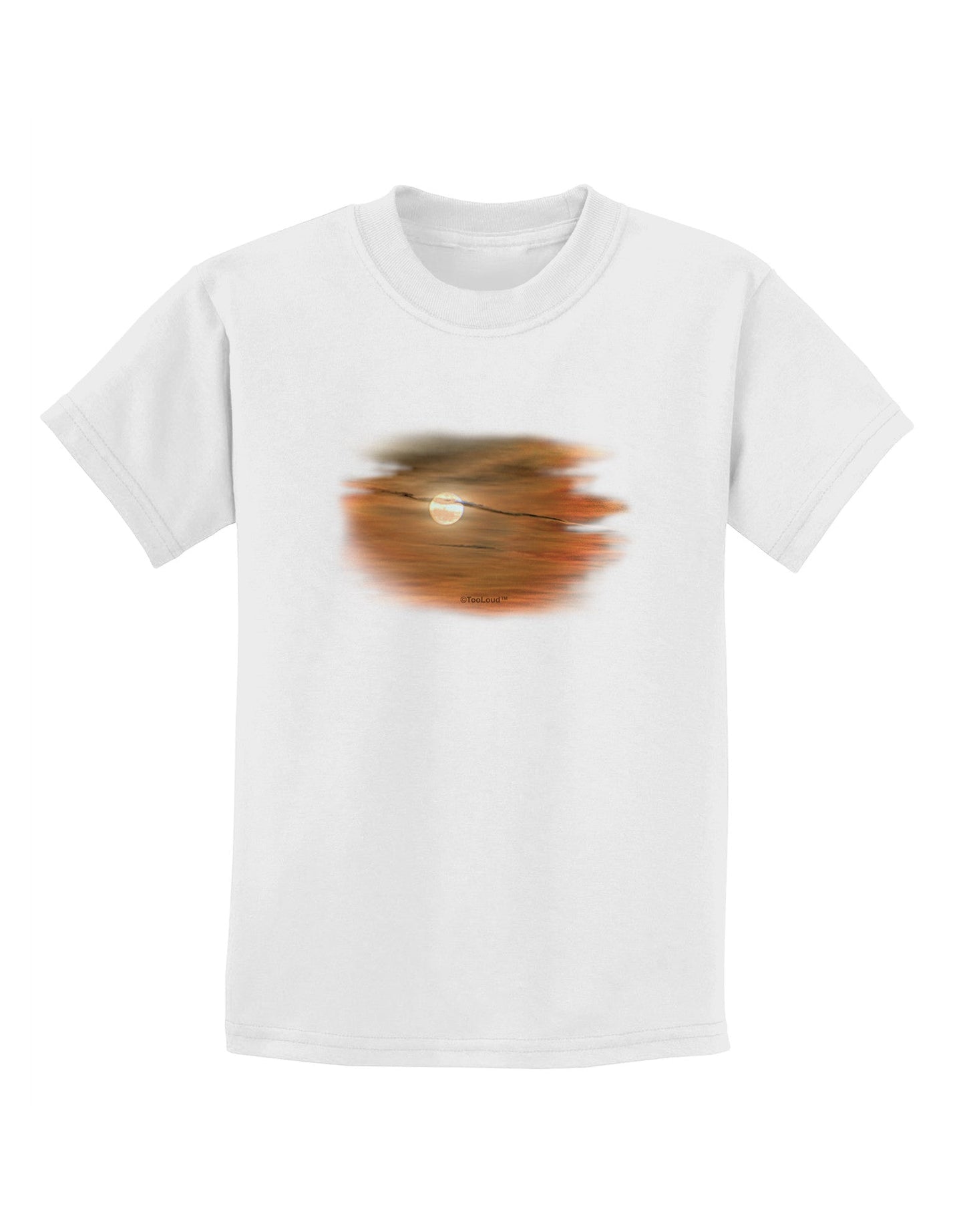 Hazy Moon Childrens T-Shirt-Childrens T-Shirt-TooLoud-White-X-Small-Davson Sales