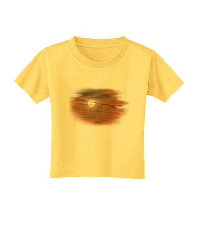 Hazy Moon Toddler T-Shirt-Toddler T-Shirt-TooLoud-Yellow-2T-Davson Sales