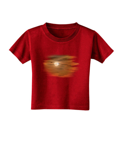 Hazy Moon Toddler T-Shirt Dark-Toddler T-Shirt-TooLoud-Red-2T-Davson Sales