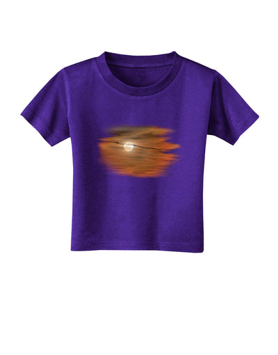 Hazy Moon Toddler T-Shirt Dark-Toddler T-Shirt-TooLoud-Purple-2T-Davson Sales