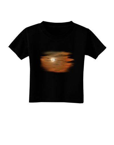 Hazy Moon Toddler T-Shirt Dark-Toddler T-Shirt-TooLoud-Black-2T-Davson Sales