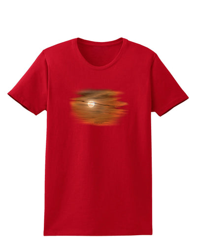 Hazy Moon Womens Dark T-Shirt-TooLoud-Red-X-Small-Davson Sales