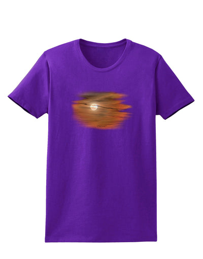 Hazy Moon Womens Dark T-Shirt-TooLoud-Purple-X-Small-Davson Sales