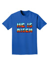 He Is Risen - Easter - Sunrise Letters Adult Dark T-Shirt-Mens T-Shirt-TooLoud-Royal-Blue-Small-Davson Sales