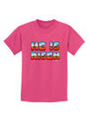 He Is Risen - Easter - Sunrise Letters Childrens Dark T-Shirt-Childrens T-Shirt-TooLoud-Sangria-X-Small-Davson Sales