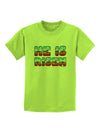 He Is Risen - Easter - Sunrise Letters Childrens T-Shirt-Childrens T-Shirt-TooLoud-Lime-Green-X-Small-Davson Sales