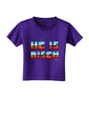 He Is Risen - Easter - Sunrise Letters Toddler T-Shirt Dark-Toddler T-Shirt-TooLoud-Purple-2T-Davson Sales