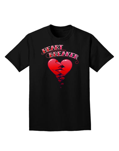 Heart Breaker Cute Adult Dark T-Shirt-Mens T-Shirt-TooLoud-Black-Small-Davson Sales