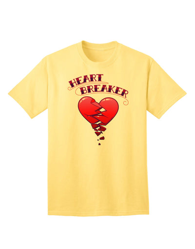 Heart Breaker Cute Adult T-Shirt-Mens T-Shirt-TooLoud-Yellow-Small-Davson Sales