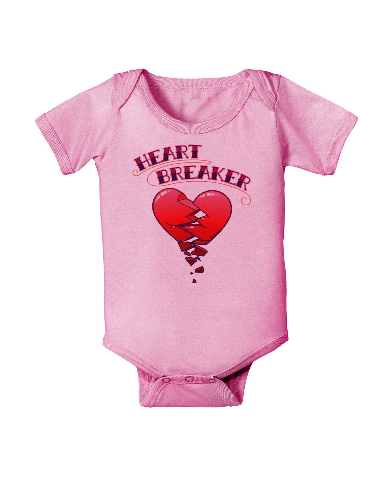 Heart Breaker Cute Baby Romper Bodysuit by-Baby Romper-TooLoud-Pink-06-Months-Davson Sales